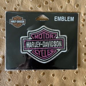 Harley Davidson Pink Shield Sew-on Emblem